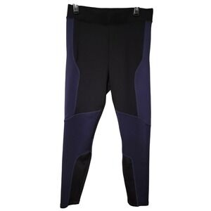 Fabletics Leggings Womens High Rise Scuba‎ Style Black Blue Workout Pants